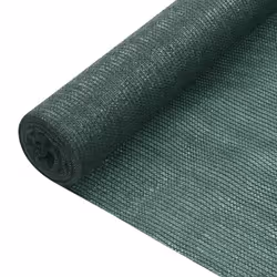Filet brise-vue - PEHD - 12 x 25 m - 75 g/m² - Vert - Résistant aux UV et moisissures