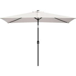 Helloshop26 - Parasol de jardin 200 x 300 cm rectangulaire blanc sable