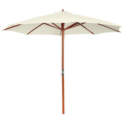 Parasol 300 x 258 cm blanc sable