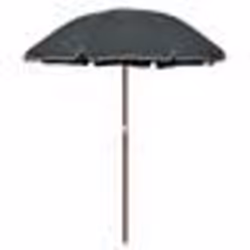 Parasol - Non spécifié - 180 cm - Acier - Polyester anti-UV - Couleur anthracite