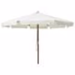 Parasol - Non spécifié - 330 cm - Bois - Polyester anti-décoloration - Système à double poulie