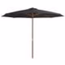 Parasol - Non spécifié - 350 cm - Bois - Polyester anti-UV - Gris anthracite