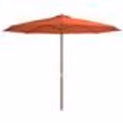 Parasol mobilier de jardin avec mat en bois 350 cm orange