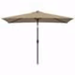 Parasol - Non spécifié - 300 x 200 cm - Taupe - Polyester 100% - Mât en métal
