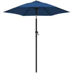 Helloshop26 - Parasol d'extérieur 200 x 211 cm aluminium bleu