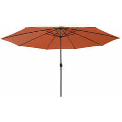 Helloshop26 - Parasol d'extérieur avec led et mât en métal 400 cm orange