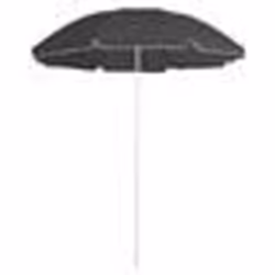 Parasol - Anthracite - 180 cm - 100% Polyester - Mât en Acier - Pliable