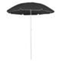 Parasol - Anthracite - 180 cm - Réglable en hauteur - Pliable - 100% polyester