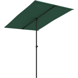 Helloshop26 - Parasol d'extérieur avec mât en aluminium 2 x 1,5 m vert