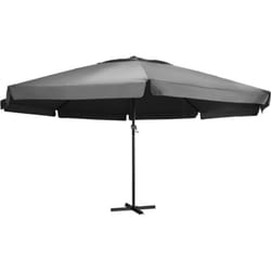 Helloshop26 - Parasol d'extérieur avec mât en aluminium 600 cm anthracite