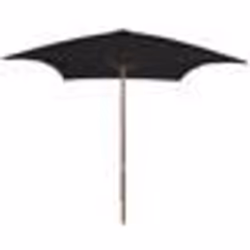 Parasol d exterieur avec mat 200 x 300 cm bois noir