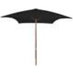 Parasol d exterieur avec mat 200 x 300 cm bois noir