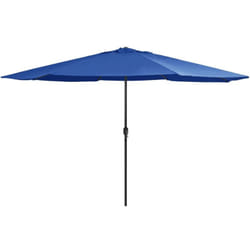 Helloshop26 - Parasol d'extérieur avec mât en métal 400 cm bleu azuré