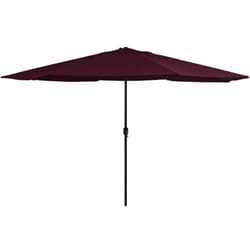 Helloshop26 - Parasol d'extérieur avec mât en métal 400 cm rouge bordeaux