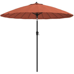 Helloshop26 - Parasol d'extérieur et mât avec aluminium 270 cm terre cuite