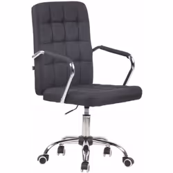 Chaise de bureau en tissu moderne et confortable Généreusement rembourrée Sa forme ergonomique qui épouse le corps renforce l ...