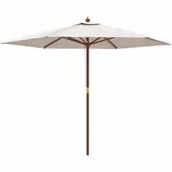 Ce parasol de jardin est parfait pour créer de l'ombre et vous protéger des rayons UV nocifs du soleil. Matériau durable : fa ...