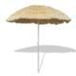 Parasol de plage inclinable armature en acier + couverture PP sable