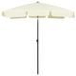 Parasol de plage - Non spécifié - Jaune - 180 x 120 cm - Inclinable - Résistant aux UV