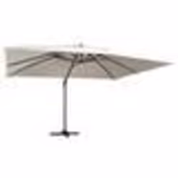 Parasol déporté - Non spécifié - 400 x 300 cm - Aluminium - 24 LED - Sable