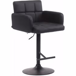 Le tabouret de bar est confortable et solide pour un usage quotidien. Les accoudoirs et le dossier permettent de rester assis ...