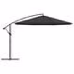 Parasol déporté - Non spécifié - 350 cm - Aluminium - Noir - Anti-UV