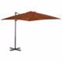 Parasol deporte avec mat en aluminium 250 x 250 cm orange