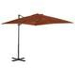 Parasol deporte avec mat en aluminium 250 x 250 cm orange