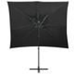 Parasol deporte a double toit 250 x 250 cm noir