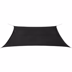 Parasol - PEHD - Rectangulaire 2 x 4 m - Anthracite - Résistant aux UV - Perméable au vent et à leau