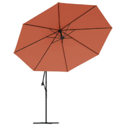 Helloshop26 Parasol en porte-à-faux - 350 cm - Terre cuite