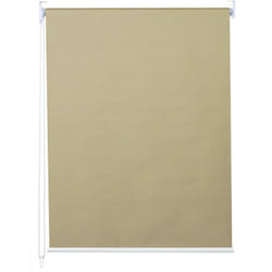 Décoshop26 - Store enrouleur de fenêtre occultant protection solaire store à tirage latéral 60x230cm opaque beige 040004573