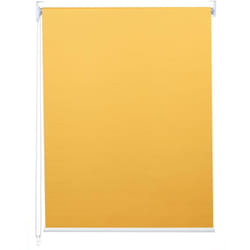 Décoshop26 - Store enrouleur de fenêtre occultant protection solaire store à tirage latéral 60x230cm opaque jaune 040004435