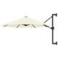 Parasol mural avec mat metallique 300 cm sable