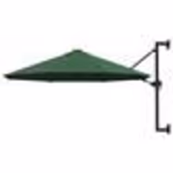 Parasol mural - Non spécifié - 300 cm - Vert - Métal - Anti-UV