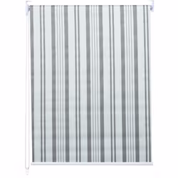 Store enrouleur de fenêtre occultant protection solaire store à tirage latéral 70x230cm opaque blanc gris Créez un accent col ...