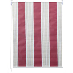 Store enrouleur de fenêtre occultant protection solaire store à tirage latéral 70x230cm opaque blanc rouge beige 040004456