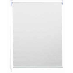 Décoshop26 - Store enrouleur de fenêtre occultant protection solaire store à tirage latéral 70x230cm opaque blanc 040004453