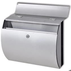 Boîte aux lettres - vidaXL - Acier inoxydable - Porte-journal - 2 clés - Murale