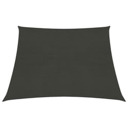 Voile toile d ombrage parasol 160 g/m² 3/4 x 2 m PEHD anthracite