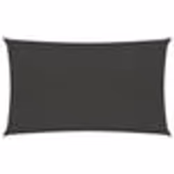 Voile toile d ombrage parasol 160 g/m² PEHD 3 x 6 m anthracite