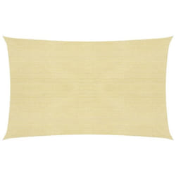 Voile toile d ombrage parasol 160 g/m² 2 x 5 m PEHD beige