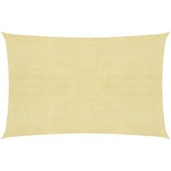 Helloshop26 - Voile toile d'ombrage parasol 160 g/m² pehd 3,5 x 5 m beige