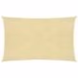 Voile toile d ombrage parasol 160 g/m² beige 3 x 6 m PEHD
