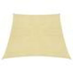Voile toile d ombrage parasol 160 g/m² PEHD 4/5 x 3 m beige