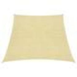 Voile toile d ombrage parasol 160 g/m² PEHD 4/5 x 4 m beige