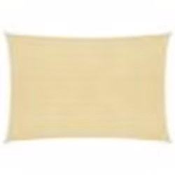 Voile dombrage - PEHD - Beige - 4 x 7 m - Résistant aux UV - Montage facile