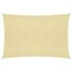 Voile dombrage - PEHD - Beige - 4 x 7 m - Résistant aux UV - Montage facile