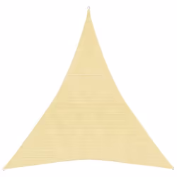 Voile toile d ombrage parasol 160 g/m² 5 x 6 x 6 m PEHD beige