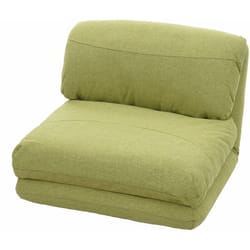 Matelas fauteuil-lit pliant fauteuil de relaxation dossier réglable tissu vert 040003100